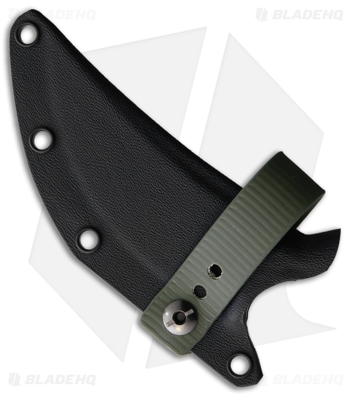 Bastinelli Creations Chopper Fixed Blade Knife 3D Black G-10 (3.5" Black PVD)