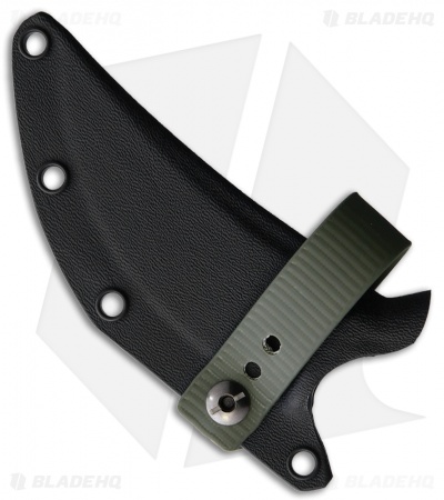 Bastinelli Creations Chopper Fixed Blade Knife 3D Black G-10 (3.5" Black PVD)