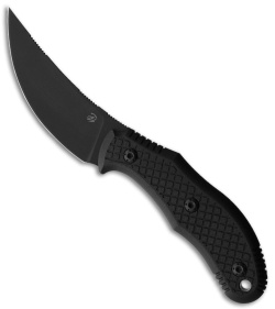 Bastinelli Creations Chopper Fixed Blade Knife 3D Black G-10 (3.5" Black PVD)