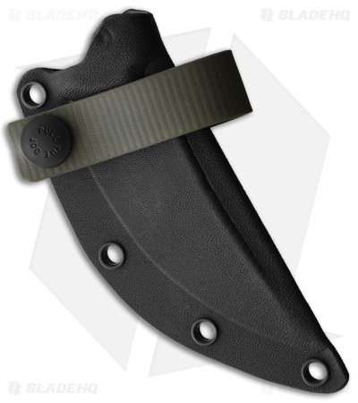 Bastinelli Creations Chopper Fixed Blade OD Green Micarta (3.5" Black)