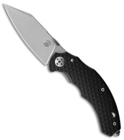 Bastinelli Creations D VIL Mini Dragotac Frame Lock Knife Black G-10 (2.8" M390)