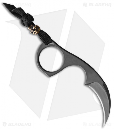 Bastinelli Creations Diagnostic Karambit Knife w/Lanyard (3.75" PVD)