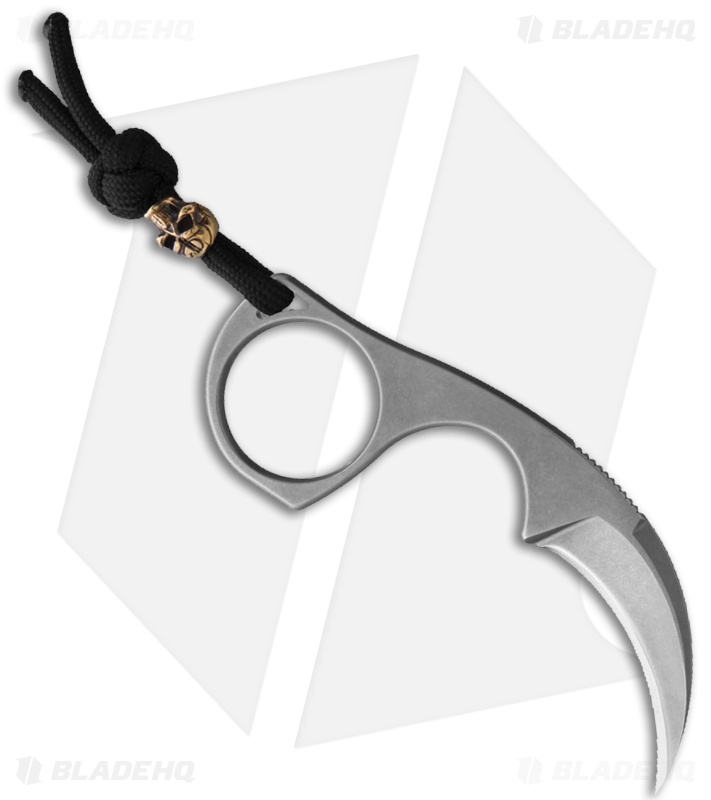 Bastinelli Creations Diagnostic Karambit Fixed Blade Knife w/Lanyard (1.5" SW)