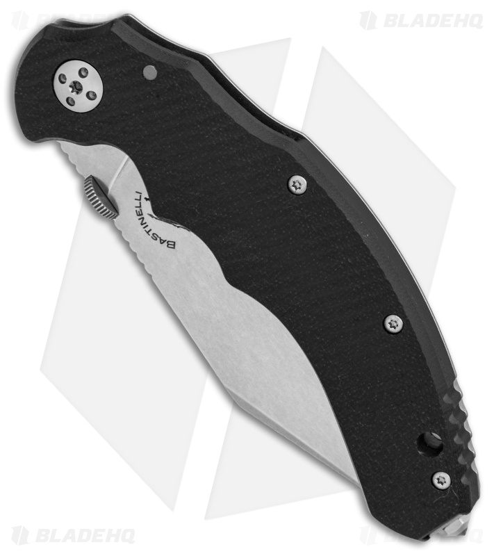 Bastinelli Dragotac Compact Titanium Frame Lock Knife Black G-10 (3.6" SW)
