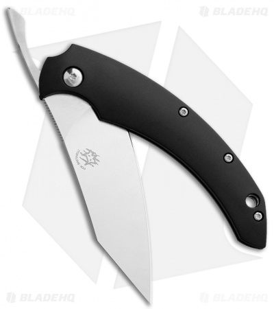 Bastinelli Creations Dragotac Slim Folder Knife - Black FRN (3.1" Satin)