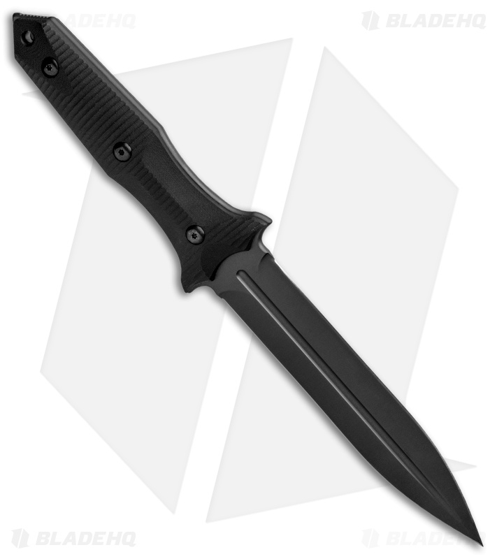 Bastinelli Creations GROZO Fixed Blade Knife Black G-10 (5.8" Black PVD)