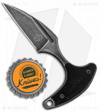 Bastinelli Creations L'Innocent Push Dagger Knife Black G-10 (1.75" Black SW)