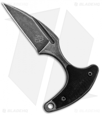 Bastinelli Creations L'Innocent Push Dagger Knife Black G-10 (1.75" Black SW)
