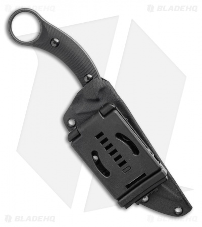 Bastinelli Creations Mako Fixed Blade Black G-10 (4.5" Black Stonewash Serr)
