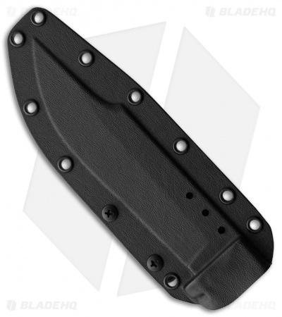 Bastinelli Creations Montana Fixed Blade Knife (6.5" Black Serr)
