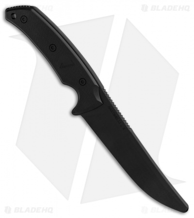 Bastinelli PY Fixed Blade Trainer Knife (5.1" Black)