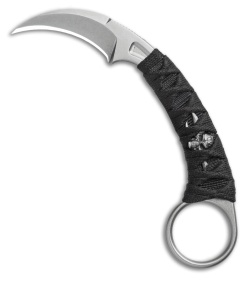 Bastinelli PiKa Picoeur Karambit Fixed Blade Knife Wrapped w/ Menuki (1" SW)