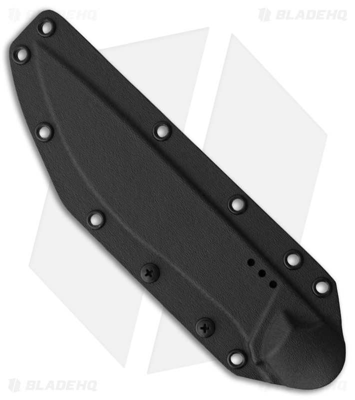 Bastinelli Creations Silence Large Fixed Blade Knife Micarta (7.25" Black Serr)