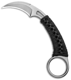 Bastinelli PiKa Picoeur Karambit Fixed Blade Knife Wrapped (1&quot; Stonewash) | 112170