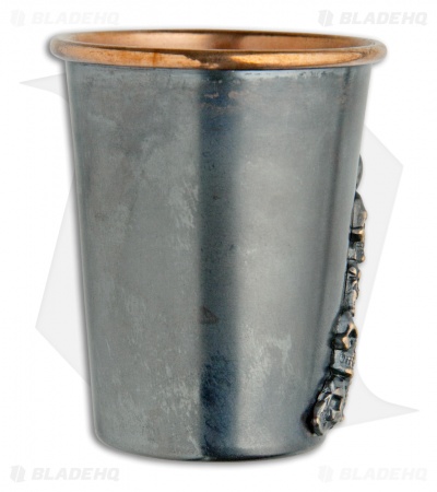 Bastinelli Shot Glass Skulls One Side  - Copper