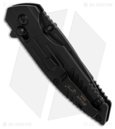 Bear & Son Mini Rancor IX Slide Lock Black Zytel (2.5" Black Serr)