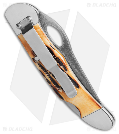 Bear & Son 3 3/4 Rosewood Locking Cowhand Knife with Pocket Clip