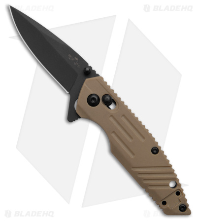 Bear & Son Mini Rancor IX Slide Lock Sand Zytel (2.5" Black) MC-900-DS7-B