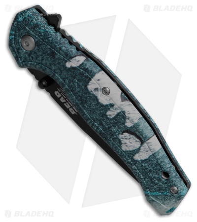 Bear Edge Brisk 2.0 Spring Assisted Knife TrueTimber Rift Blue Zytel (3.1" BLK)