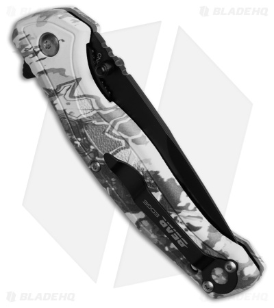 Bear Edge Brisk 2.0 Spring Assisted Knife Viper White Zytel (3.1" Black)
