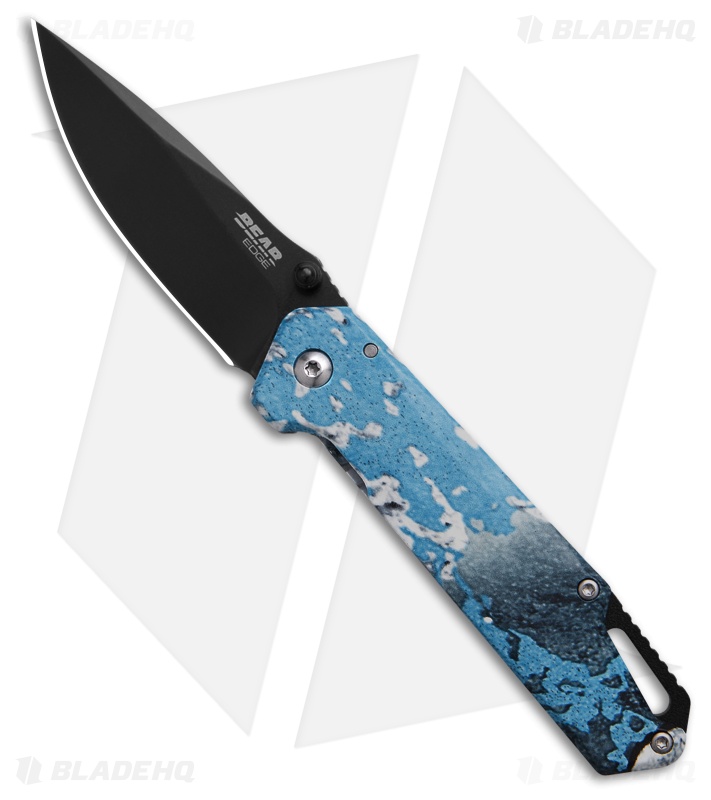 Bear Edge Brisk 3.0 Frame Lock Knife TrueTimber Rift Blue SS (3" Black)