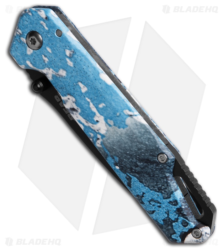 Bear Edge Brisk 3.0 Frame Lock Knife TrueTimber Rift Blue SS (3" Black)