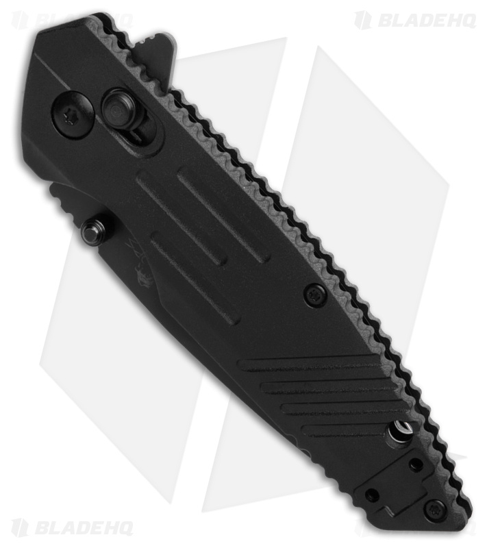 Bear OPS Rancor IX Slide Lock Knife Black Zytel (3" Black Serrated)