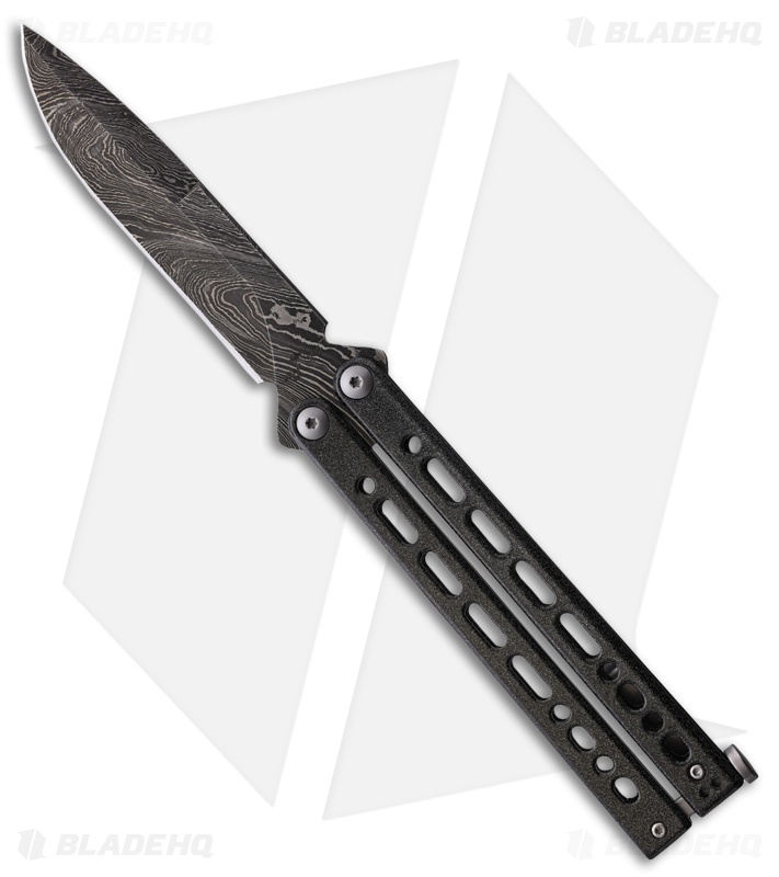 Bear Ops Bear Song VIII Bayonet Butterfly Knife Galaxy (4.5" Damascus)
