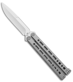 Bear Ops Bear Song VIII Small Bayonet Butterfly Knife Gray (3.75" Satin)