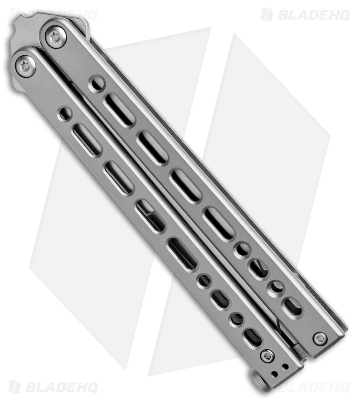 Bear Ops Bear Song VIII Small Clip Point Butterfly Knife Gray (3.75" Satin)