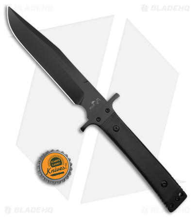 Bear Ops Bear Tac III  Fixed Blade Knife Black G-10 (5.25" Black)