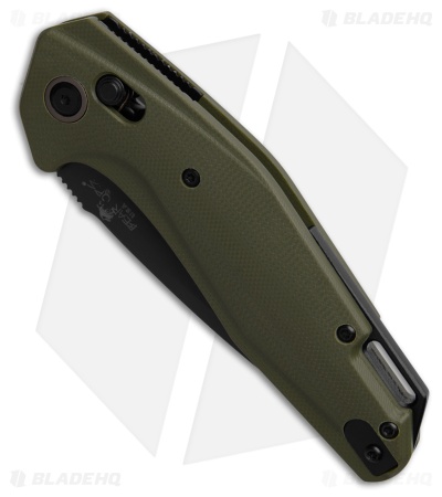 Bear Ops KATAKT I Automatic Lever Lock Knife OD Green (3.25 Black Serrated)