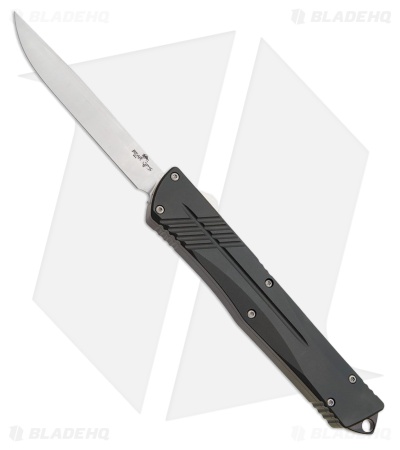 Bear OPS Double Clutch V D/A OTF Automatic Knife Black Aluminum (3.5" Satin)