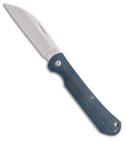 Bear & Son Bear & Son Wharncliffe Slip Joint Knife Blue Jean Micarta (3.25" Satin) - $67.95 at Blade HQ