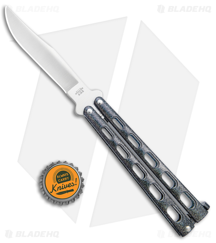 Bear & Son 5" Butterfly Knife Galaxy (4" Satin) 114GX