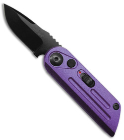 Bear Ops Bold Action XIV Automatic Knife Purple Stainless Steel (1.5" Black)