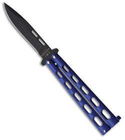 Bear &amp; Son Butterfly 115 Knife Blue (3.5&quot; Black)  | 188219