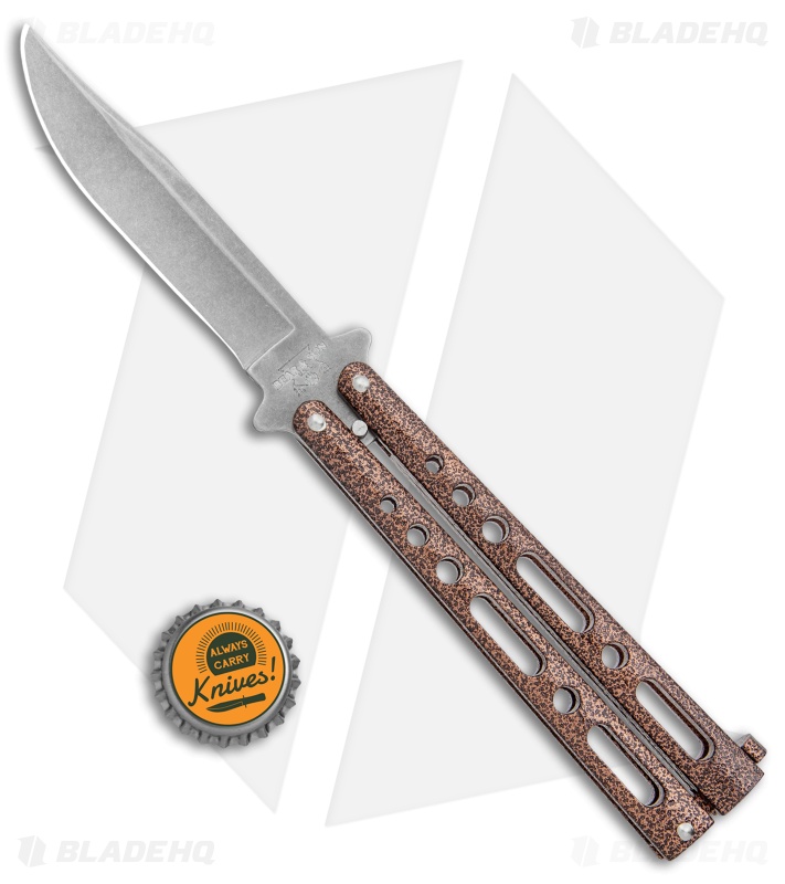 Bear & Son Butterfly Carbon Steel Knife Copper Vein (5" Stonewash)