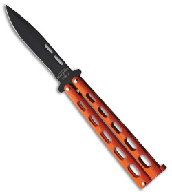 Bear & Son Butterfly 115 Knife Orange (3.5" Black)