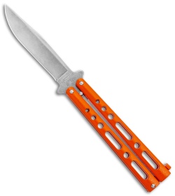 Bear &amp; Son Butterfly Balisong Knife Orange Steel (4&quot; Stonewash) | 146650