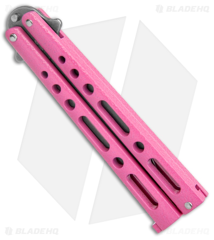 Bear & Son Butterfly Carbon Steel Knife Pink Zinc (5" Stonewash)
