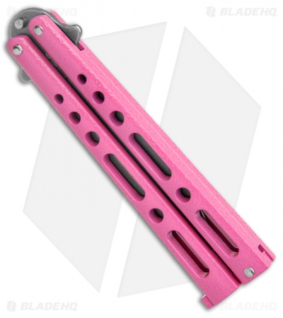 Bear & Son Butterfly Carbon Steel Knife Pink Zinc (5" Stonewash)