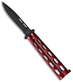 Bear & Son Butterfly 115 Knife Red (3.5" Black)