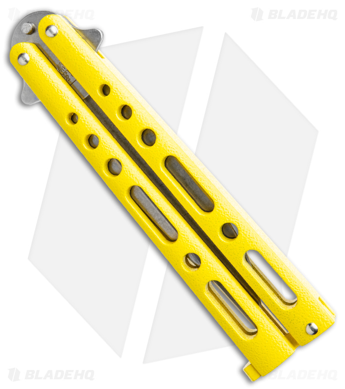 Bear & Son 117 Large Butterfly Knife Yellow (4" SW) 117YSW