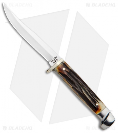 Bear & Son Hunter Fixed Blade Knife India Stag (3.125" Satin) 563