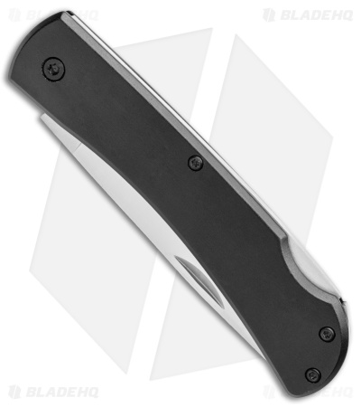 Bear & Son Large Farmhand Lock Back Knife Black Aluminum (3.4" Satin)