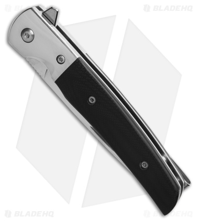 Bear & Son Rancher Sideliner Liner Lock Knife Black G-10 (3.4" Satin) 