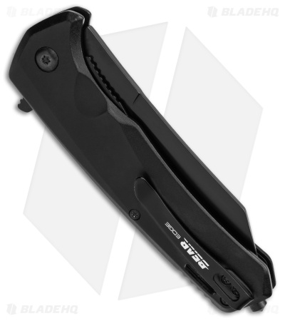 Bear Edge Sideliner Reverse Tanto Flipper Knife Black Al (3.5" Black)