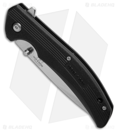 Bear & Son Sideliner Liner Lock Knife Black Zytel (3.25" Satin)
