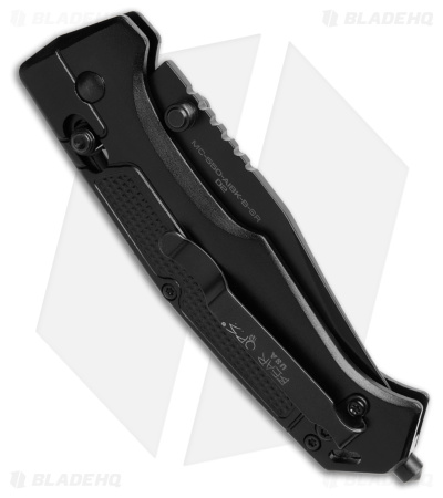 Bear OPS Rancor IV Clip Point Slide Lock Knife Black (3.25" Black Serr)